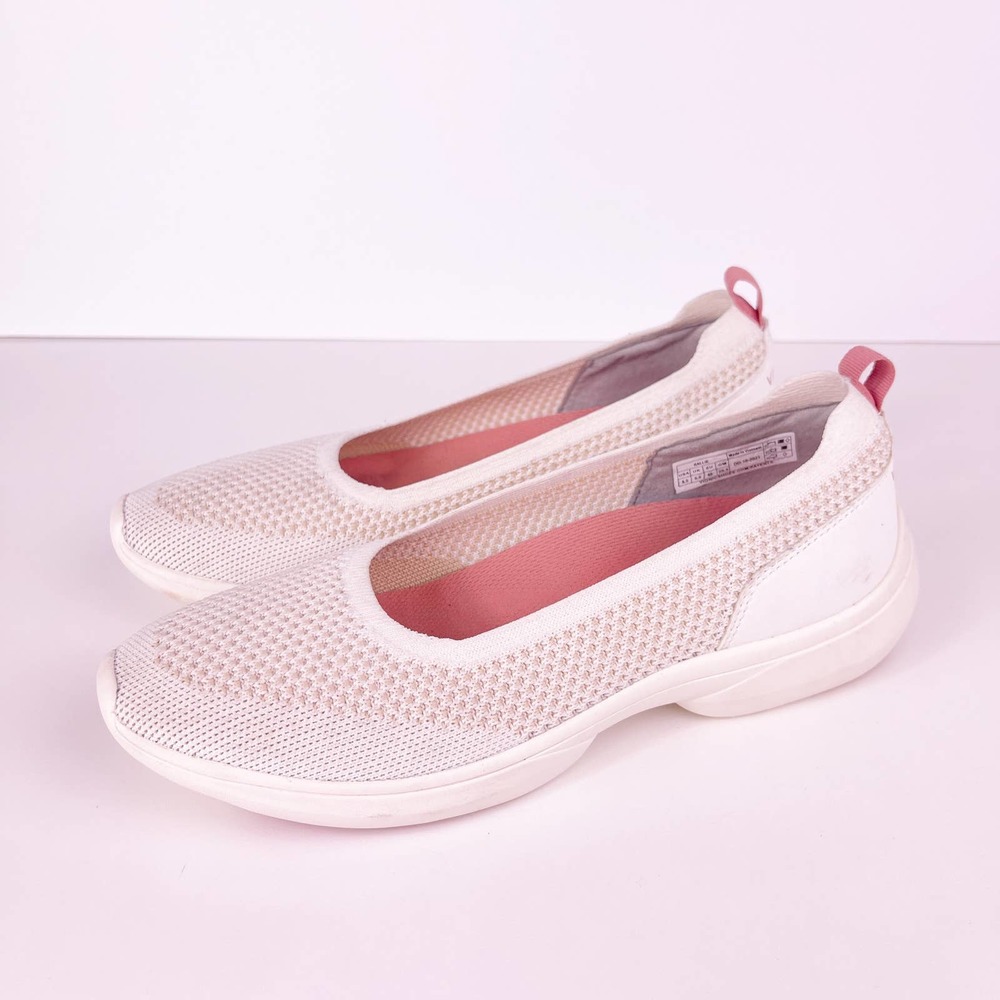 Vionic Kallie Knit Slip On Sneaker Women's 8.5 Comfort Casual Shoe Off White